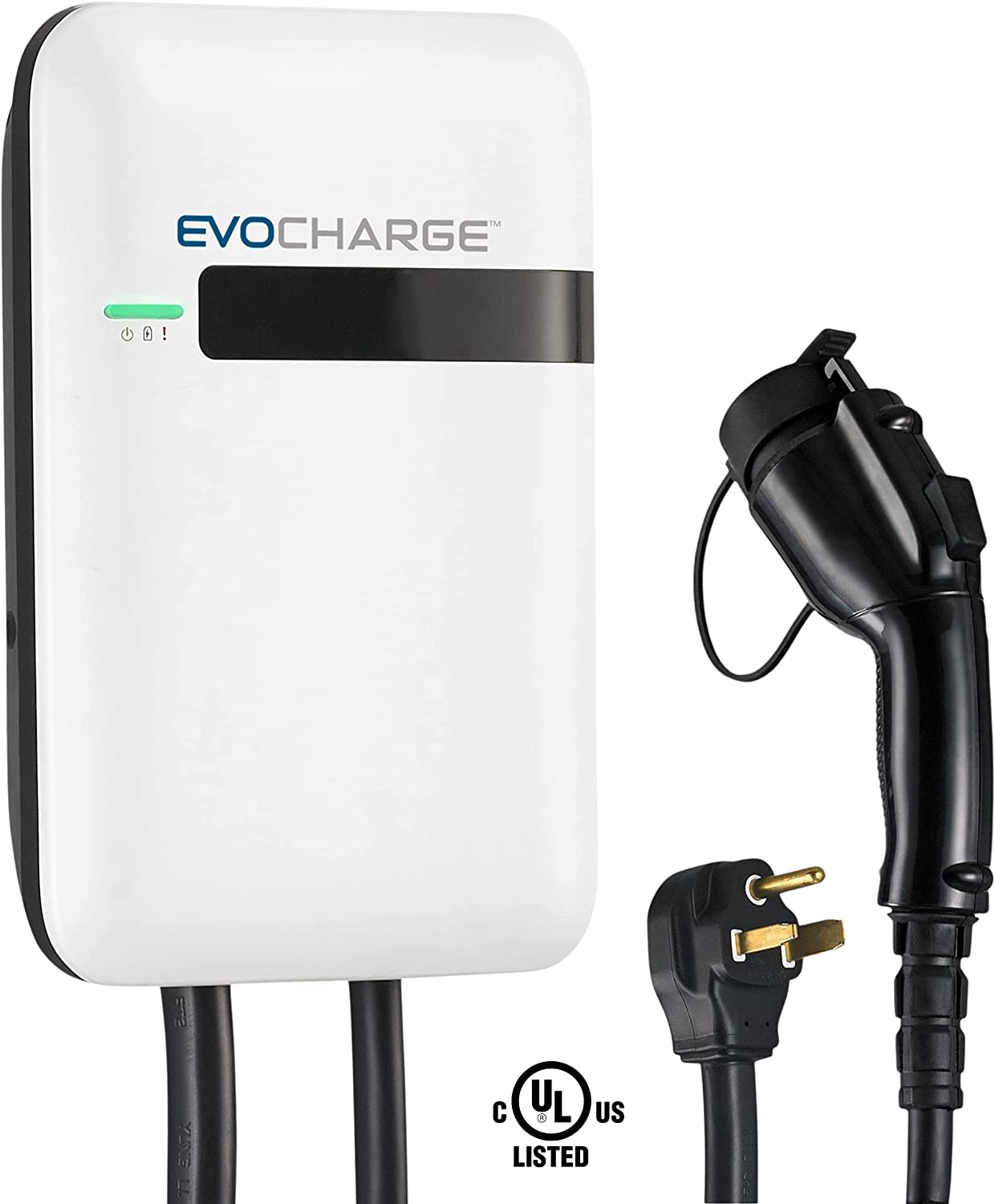 Charge up to 8X Faster Than Level 2 UL Listed EV Charger NEMA 6-50 Plug Indoor/Outdoor Rated Level 2 WiFi Electric Vehicle Charging Station 25 ft Cable EVoCharge iEVSE Cloud Network 240V 32A 
