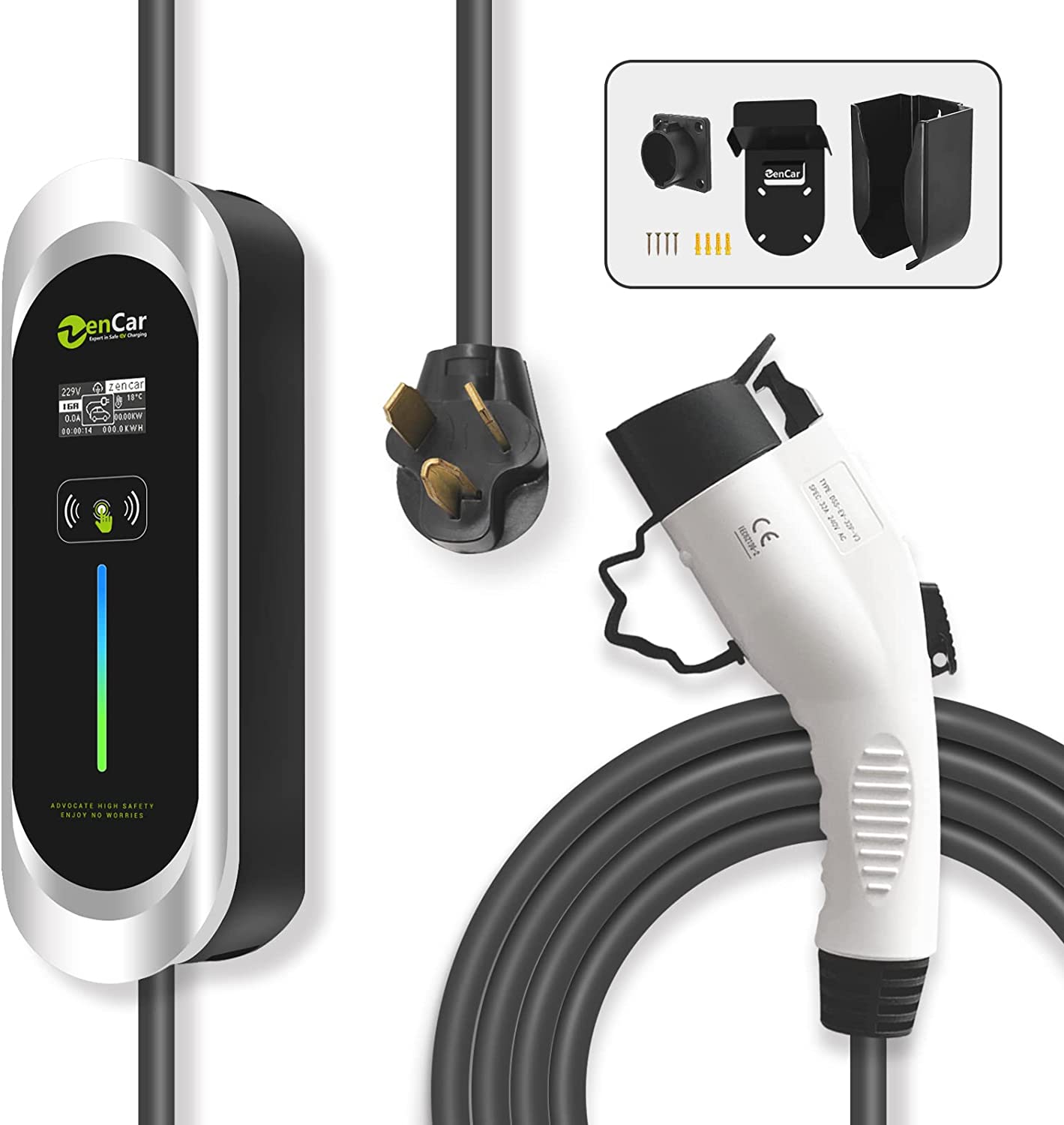 We review the Keruida Level 1 & 2, 16A / 32A / 40A - Portable EV Charger