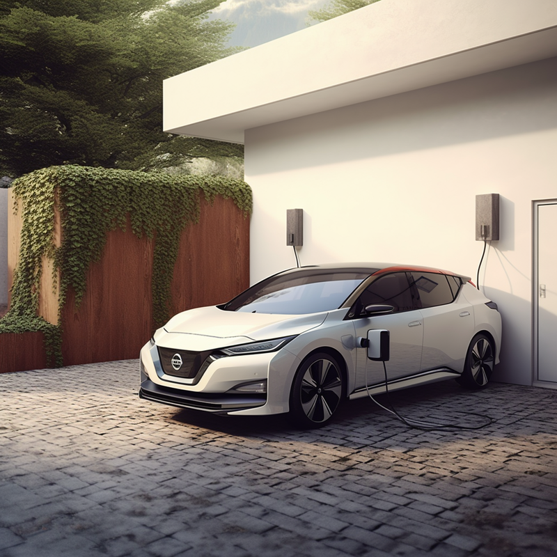 Nissan Ariya charging from EV Charger